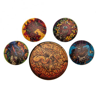 GBeye Dungeons & Dragons Button Badge Set - Shogun Toys